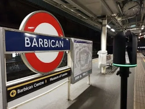 Mobile laser scanner capturing a London Underground platform at Barbican