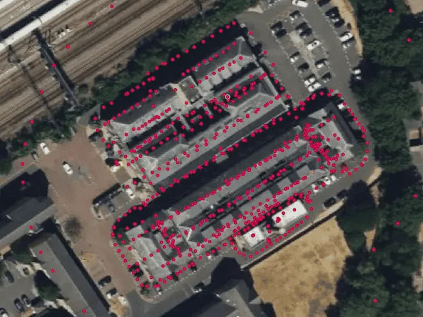 Reality capture screenshot - satellite view.