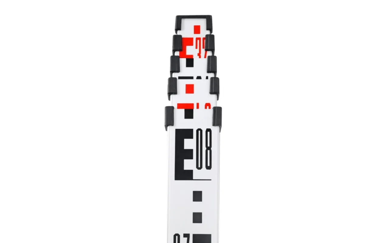 Measurement staff for dumpy survey tripod