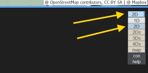 Reality capture screenshot - setting up view type