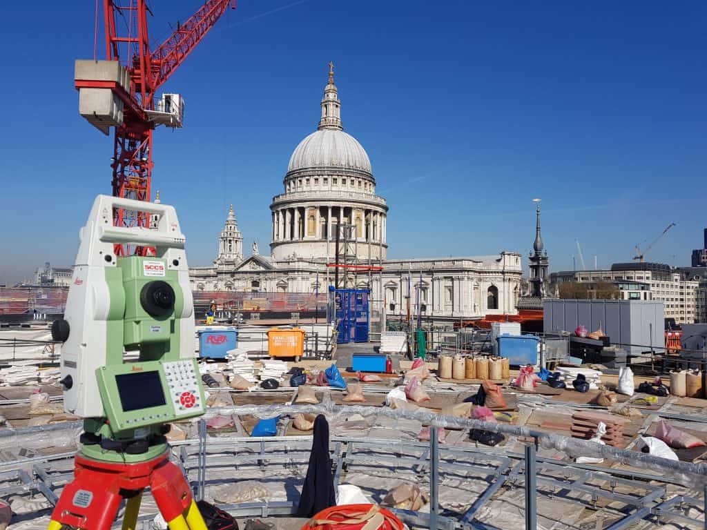 Surveying Services London - Total Station at St Pauls
