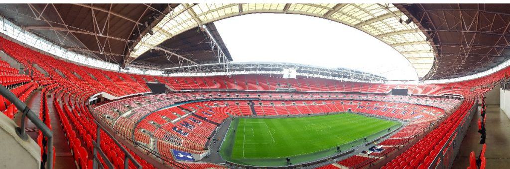 Panoramic view of Wembley Stadium