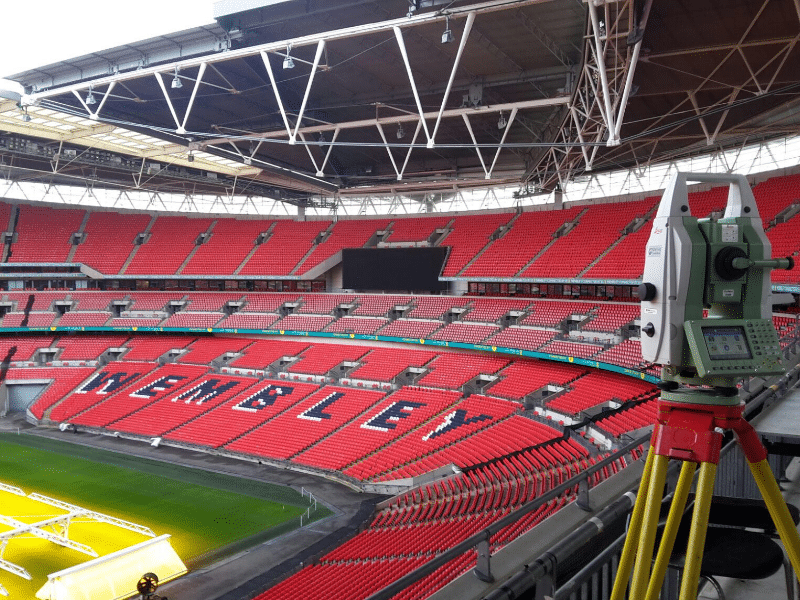 Monitoring survey at Wembley stadium in London