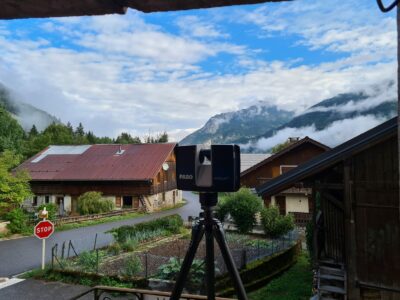 3D Laser scanning in the French Alps
